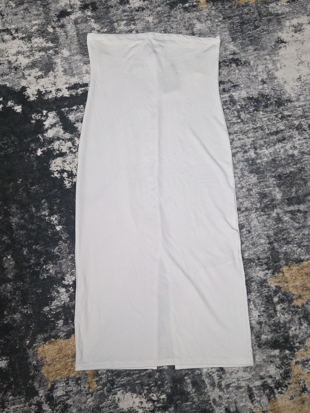 Forever 21 White Strapless Bodycon Midi Dress Size L NWT